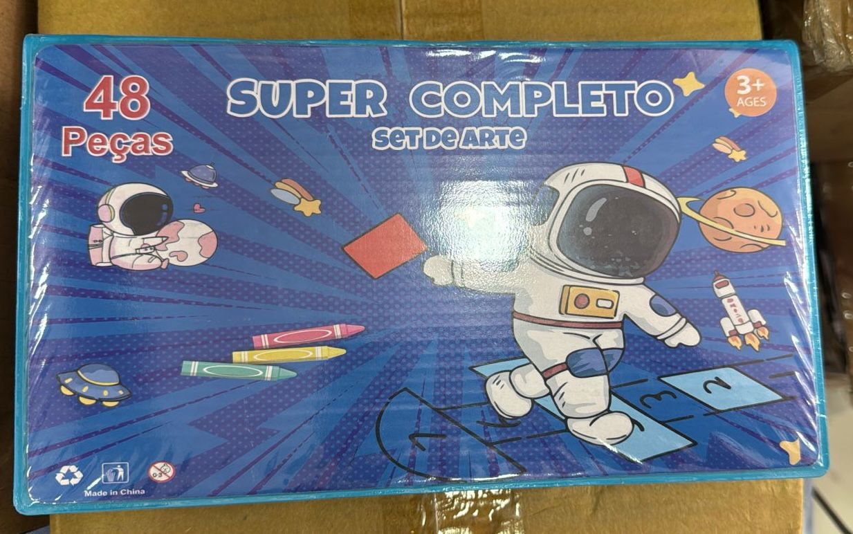 Vista 2 de set arte niños 48 piezas